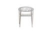 Miniatura Sedia da giardino set di 2 corda e alluminio grigio chiaro Yellow 4