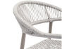 Miniatura Sedia da giardino set di 2 corda e alluminio grigio chiaro Yellow 5
