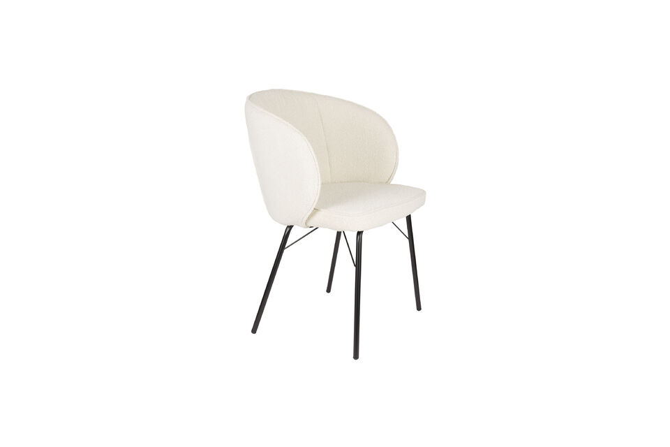 Sedia da pranzo bianca Joa White Label