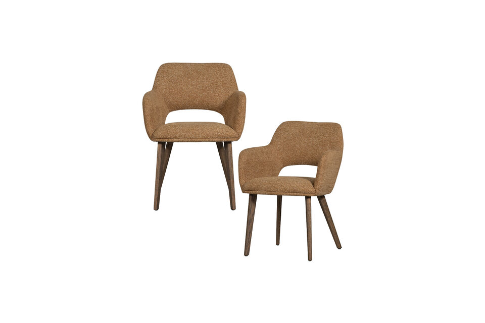 Sedia da pranzo moderna con tocco morbido Rivestimento in tessuto Anil (100% PES) Disponibile in