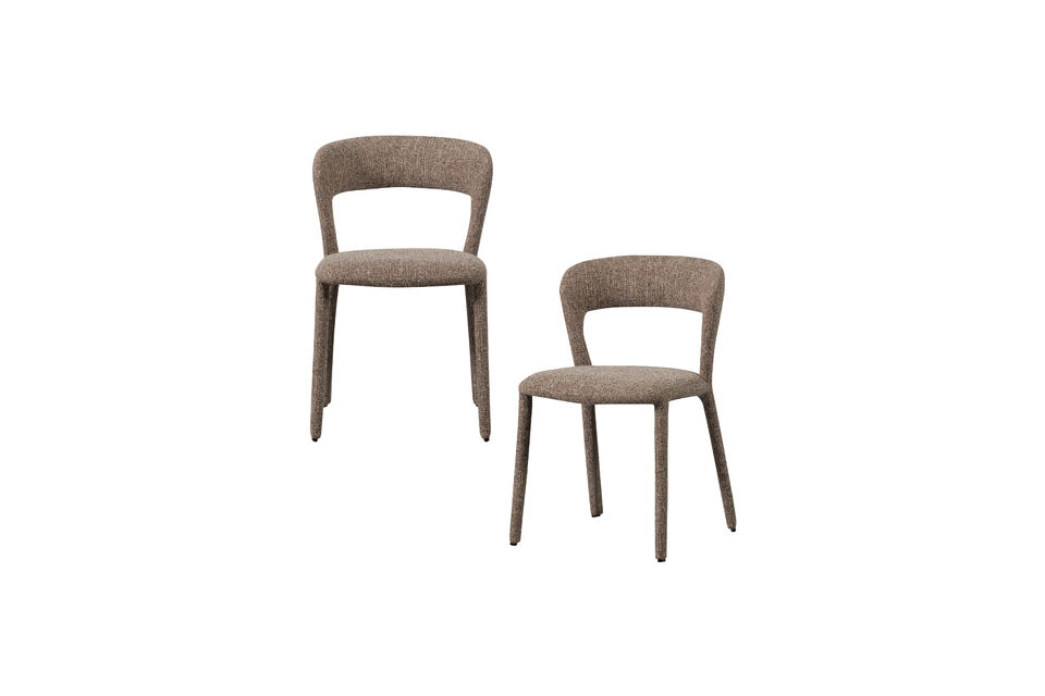 Sedia dal design moderno Interamente imbottita Seduta comoda e robusta H 76 cm x L 51 cm x P 56 cm