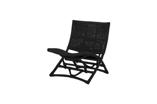 Guarda il profilo del prodotto sedia da salotto in rattan nero Baz Sedia da salotto in rattan nero Baz