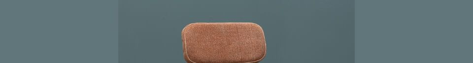 Materiali prima di tutto Sedia Fairfax in cotone arancione