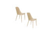 Miniatura Sedia in acciaio beige Pip 7