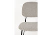 Miniatura Sedia in metallo e tessuto beige Roos 11