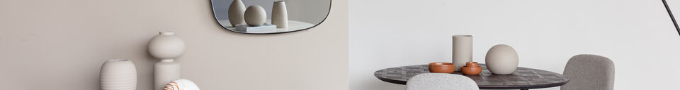 Materiali prima di tutto Sedia in metallo e tessuto beige Roos