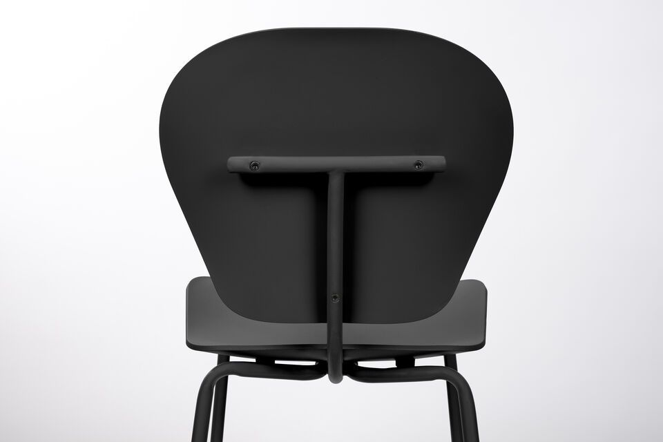 Sedia in plastica riciclata nera The Ocean - 9
