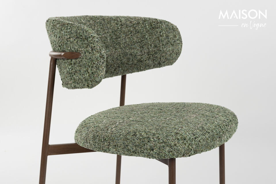 Sedia in poliestere verde Claes - 8