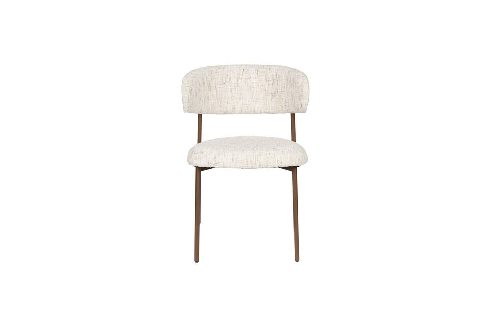Sedia in tessuto bianca Claes White Label