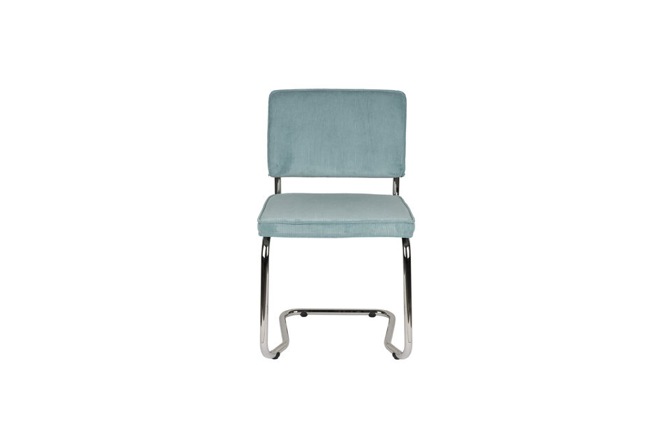 Sedia in tessuto blu Ridge Kink Rib - 11