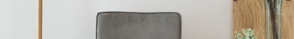 Materiali prima di tutto Sedia in tessuto blu Ridge Kink Rib