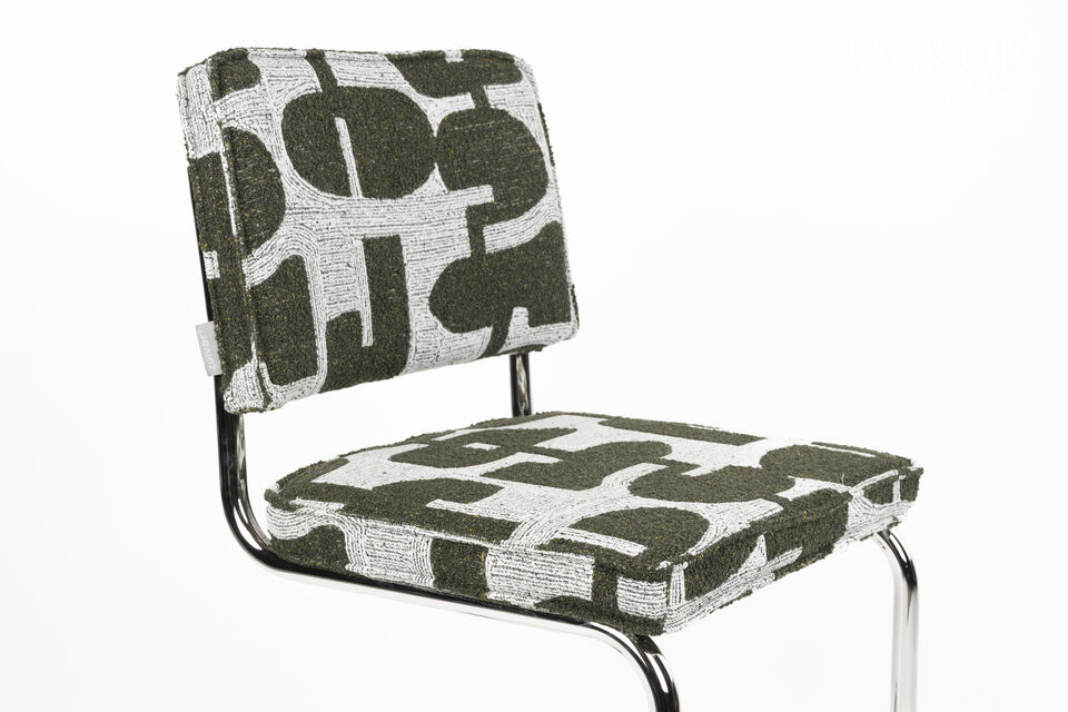 Sedia in tessuto verde Ridge Kink Deco Symbols - 6