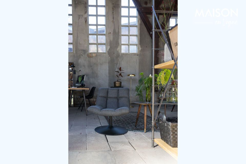 Sedia lounge Grigio Scuro Bar DutchBone