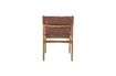 Miniatura Sedia lounge Ollie in pelle marrone 11