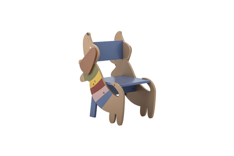 Sedia per bambini L44xH57xW33 cm in MDF multicolore Charlie - 4