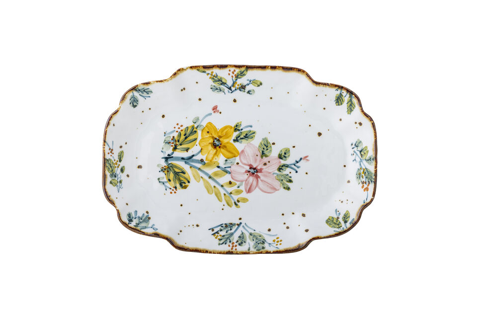 Serving plate 31x21 cm in multi stoneware Savina - 4