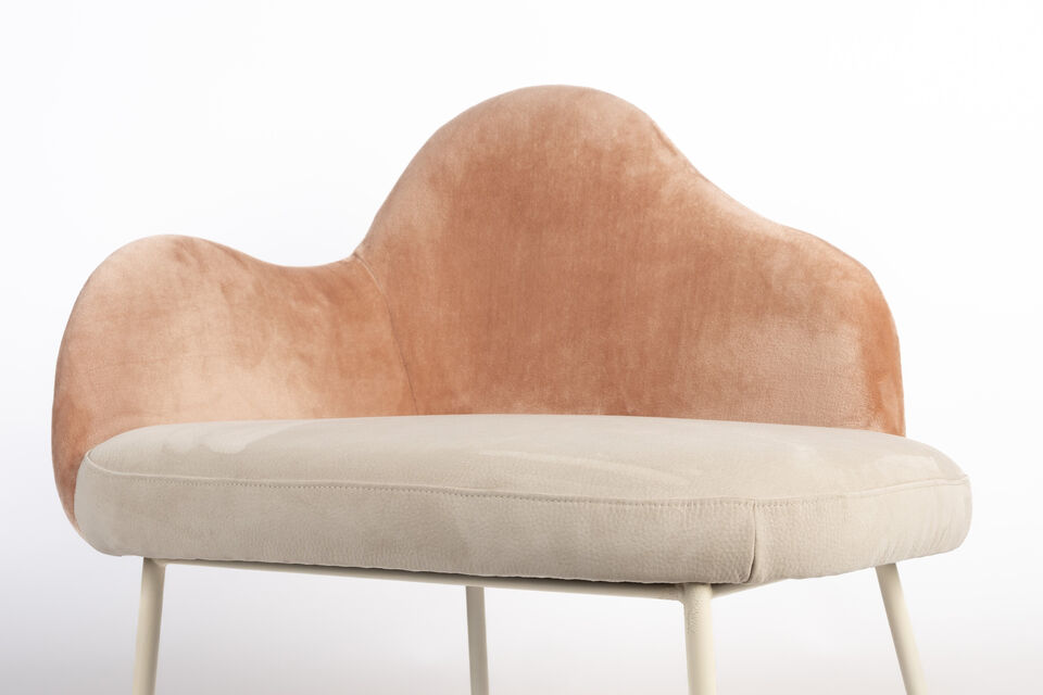 Sessel aus rosa Stoff Friuli - 24