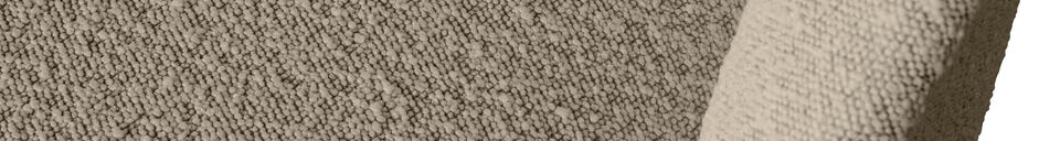 Materialbeschreibung Sessel bouclé beige VOGUE