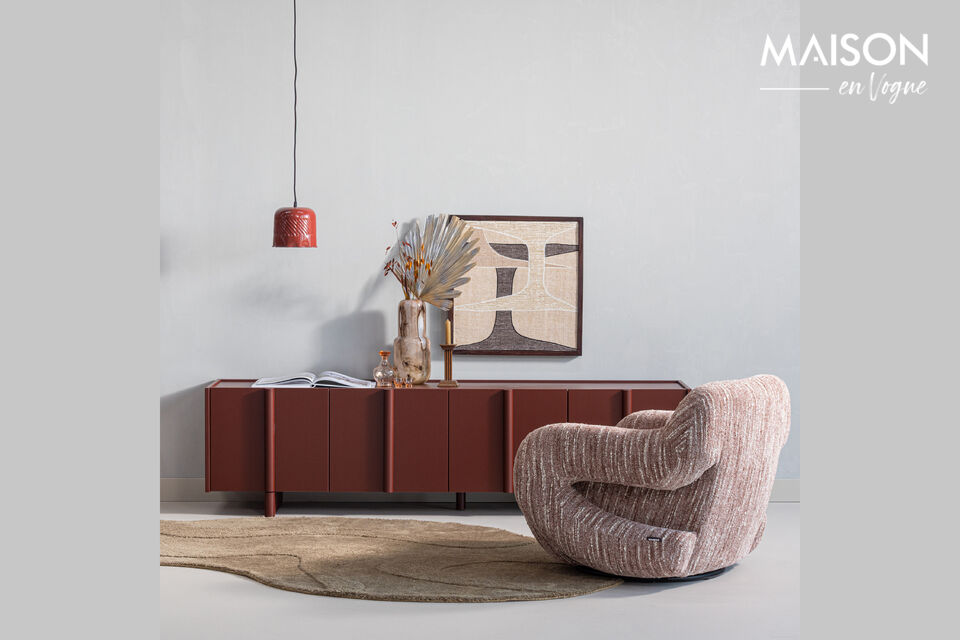 Eleganter und bequemer Sessel Gepolstert mit einem weichen Stoff (100% PES)