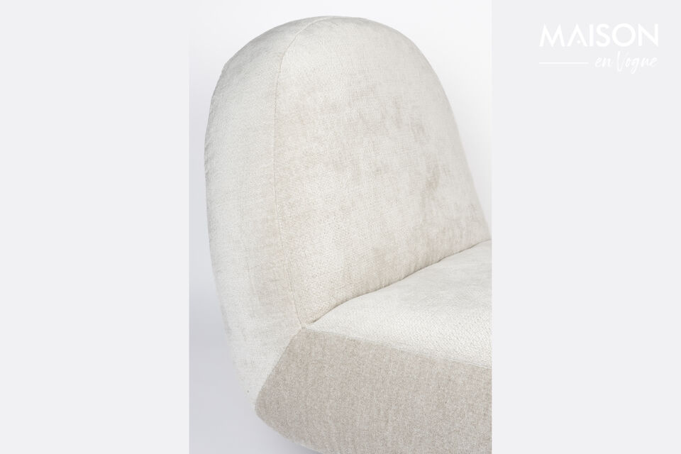 Sessel mit beigem Stoffbezug Eden - 13