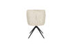 Miniatura Set de 2 sillones de comedor de poliéster beige y marrón Daley 6