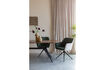 Miniatura Set de 2 sillones de comedor de poliéster beige y marrón Daley 2