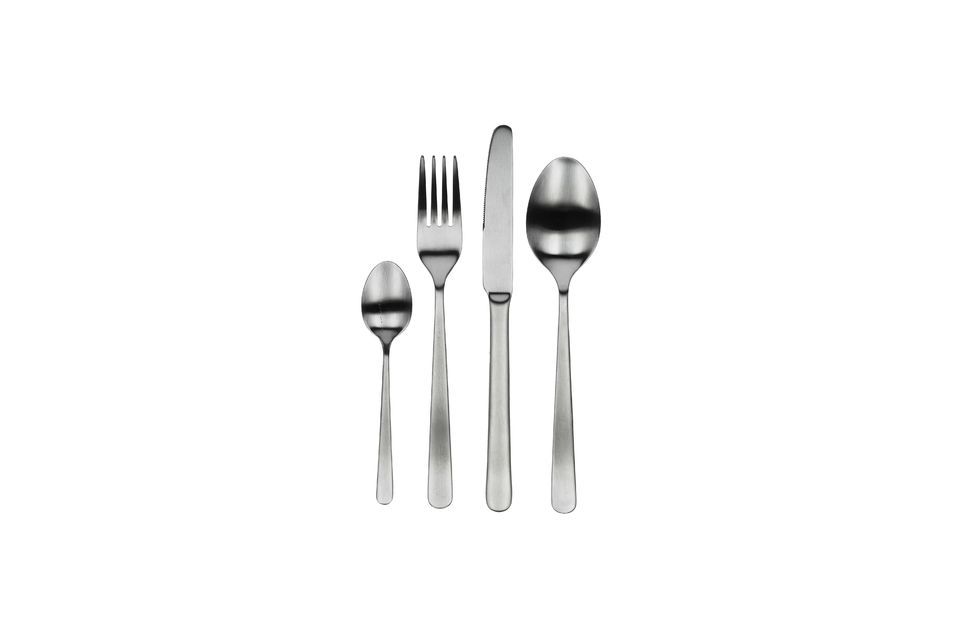 Set de 24 Couverts 18 8 Takao argent Pomax