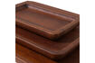 Miniatura Set de 3 bandejas de servir madera de mango marrón Trayla 6