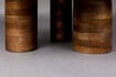 Miniatura Set de 3 mesas auxiliares de mármol y madera marrón Suki 6