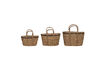 Miniature Set de 3 Paniers en Jonc de Mer Nature Laine 1