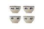 Miniatura Set de 4 boles de gres azul Eimy Clipped
