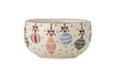Miniatura Set de 4 boles de Navidad Ø13xH7 cm de gres multicolor Ornamentia 5