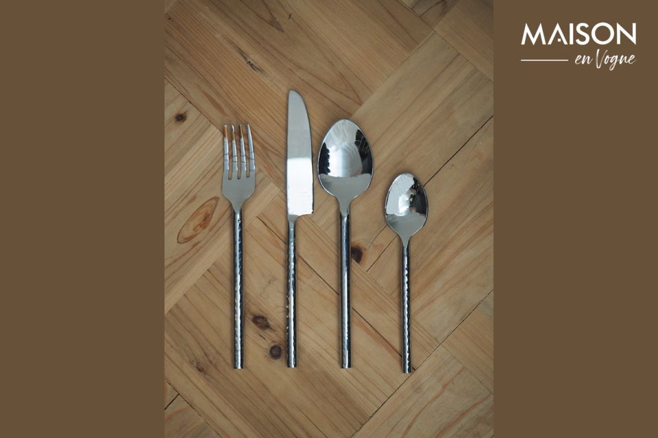 Set de 4 couverts martelés Istanbul Chehoma