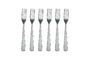 Miniature Set de 6 fourchettes en acier inox argenté Luxis Détouré