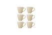 Miniatura Set de 6 tazas D8,5 cm de gres natural Latina 1