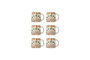 Miniatura Set de 6 tazas de gres multicolor Shama Clipped