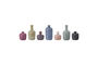 Miniatura Set de 7 jarrones de gres multicolor Maien Clipped