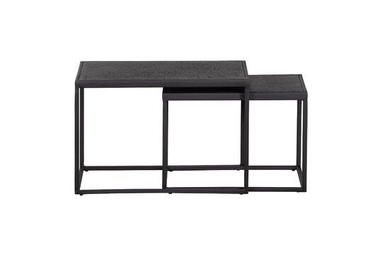 Set de table d'appoint en métal noir Febe
