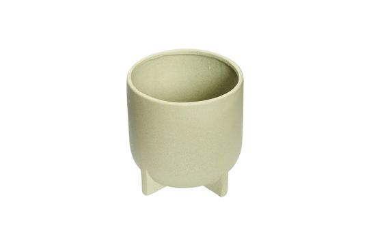 Guarda il profilo del prodotto set di 2 fioriere in ceramica verde Split Set di 2 fioriere in ceramica verde Split