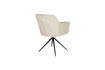 Miniatura Set di 2 poltroncine da pranzo in poliestere beige e marrone Daley 5