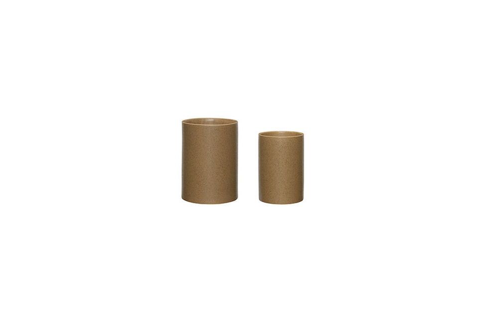Set di 2 presine in ceramica marrone Edna Hübsch