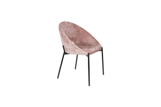 Guarda il profilo del prodotto set di 2 sedie da pranzo in poliestere rosa antico Dando Set di 2 sedie da pranzo in poliestere rosa antico Dando