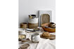 Miniatura Set di 3 piatti in gres grigio Addison 2