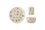 Miniatura Set di 3 stoviglie Agnes in gres bianco Foto ritagliata