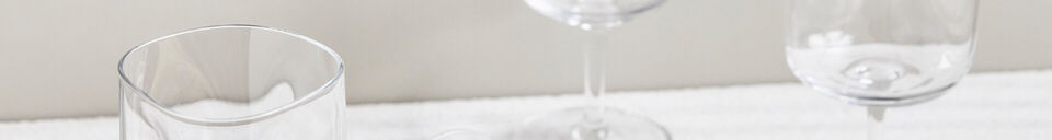 Materiali prima di tutto Set di 4 calici da vino 30 cl vetro trasparente HDSand
