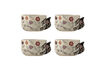 Miniatura Set di 4 ciotole 13x8 cm in gres multicolore Vivielle 1
