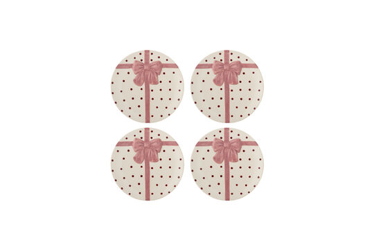 Set di 4 piatti Ø20,5 cm in gres rosa Bowie Foto ritagliata