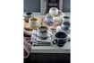 Miniatura Set di 4 tazze D9xH8 cm in gres grigio Paula 2