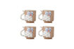 Miniatura Set di 4 tazze in gres multicolore Missy 1