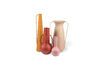 Miniatura Set di 4 vasi in ferro riciclato rosa chiaro h45cm Roman 1